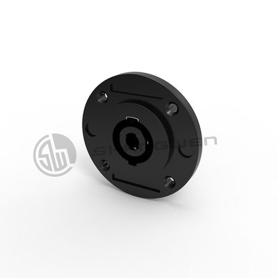 4 Pin Loudspeaker Chassis Engineering Plastic Male Connector Round Shape Latch Lock with 4pins