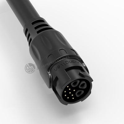 Environmental M19 Male Plug 3 Holes 9 Pin Industrial Connector With CE FCC