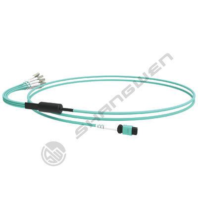 TPU Armored Jumper LC FC SC ST singlemode Fiber Optic OM3 convert  Detachable 8K Fiber Optic HD data MPO Cable Kit