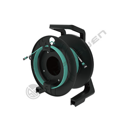 TPU Armored Jumper LC Detachable Armored 8K Fiber Optic HD MI 2.1 Active Optical Extension Cable  Drum for Media Servers