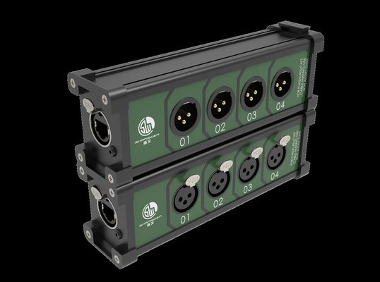 4-Channel XLR RJ45 Breakout Cable Cat 5/6/7/8 Ethernet for Stage Sound Lighting Recording Studio 3 Pin 4-Way Audio Connectors