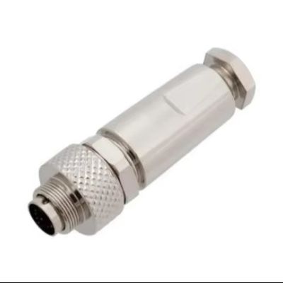 M9 Straight Male Metal Plug(Solder) IP67 2\3\4\5\6\7\8 Pin Industrial Connector