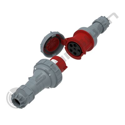 IP67 Industrial Plug Socket Male Female Waterproof Coupler 5 Pin 63 AMP Outdoor CEE IEC Model Three Connector