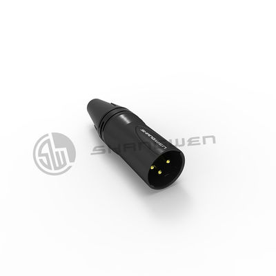 Conector XLR estável Conectores de cabo de 3 pinos resistentes à corrosão Elétricos