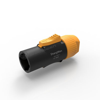 Conector de alimentação IP65 impermeável selado 3 condutor macho plug Powercon