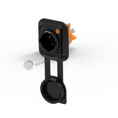 Conector de alimentação à prova d'água do chassi masculino 250V 20A 3 condutor