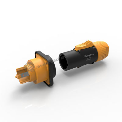 Conector Powercon externo resistente à água Conector de tomada masculina feminina