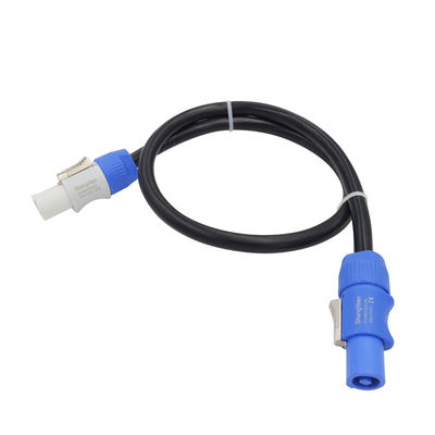 Conectores de fio de energia azul Industrial Powercon Plug Wiring Harness