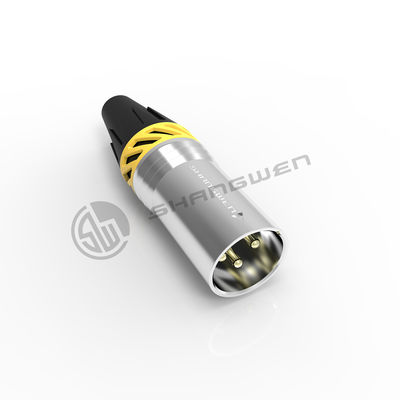 Pequeno conector de alimentação XLR Conector de conector masculino de 3 pines à prova d'água para o exterior