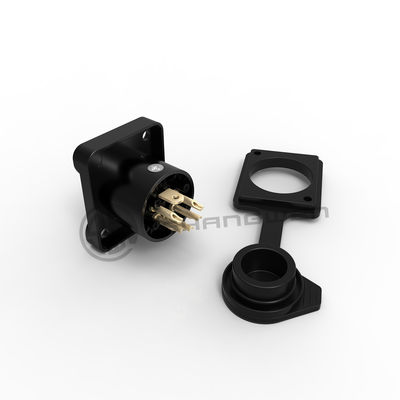 Conector de áudio XLR Área exterior impermeável 5 pin conector macho