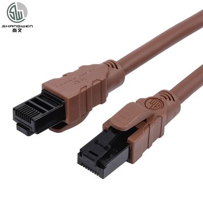 Cable de correcção de Ethernet Cat6a Cat6 Soft flexível 24awg Antifreeze Engineering Level UTP Cable