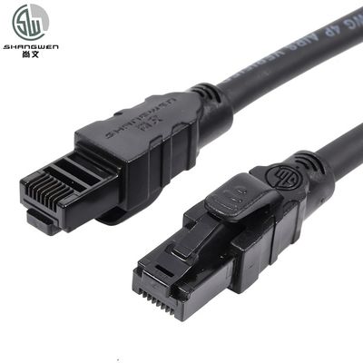 24AWG 26AWG 28AWG Ethernet Patch Cable Cat6 Cat6a UTP Cable em rede de computadores