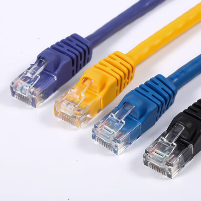 Cat5E Cat6a Cat6a UTP Ethernet Patch Cable Round para Comunicação