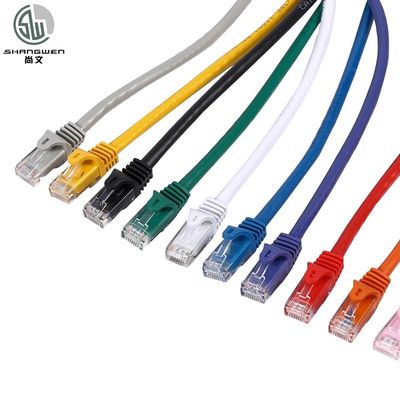 Rj45 Cat6 Cat6a Cat5E UTP Patch Cord Cable 1m 3m 5m Cable de rede de computadores