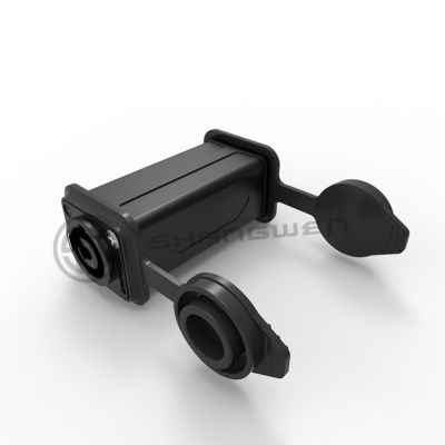 Conector Powercon externo acoplador macho adaptador de energia conector para ligação de cabos
