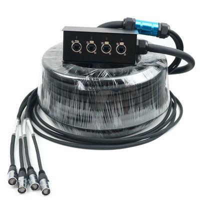 Soquetes de sinal de 4 canais de múltiplos canais Industrial Elétrico CAT6 SF/UTP Cordão de rede Relógio de cabo retraível