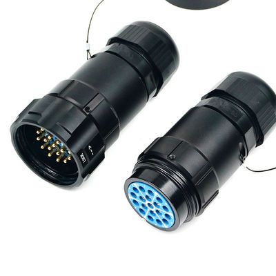 19 Núcleos Macho Fêmea Plug de aviação Revestido de cobre 20A 19 Pin Conector Socapex para iluminação de palco Conector à prova d'água