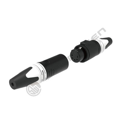 Powerful Outdoor Waterproof 3 Pin XLR Connector Male Female Plug Socket for Audio Video