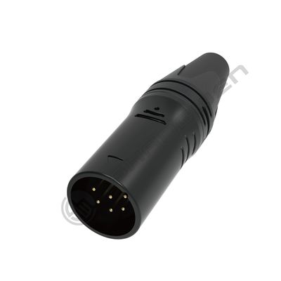 Conectores de Áudio e Vídeo XLR de 6 Pinos Conectores XLR Duráveis para Interiores com Classe de Proteção IP40