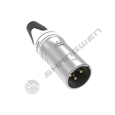 Invadível 3 pin XLR Plug Adaptador de tomada feminina IP65 DMX Painel Monte Conector de fio de áudio Material de liga exterior