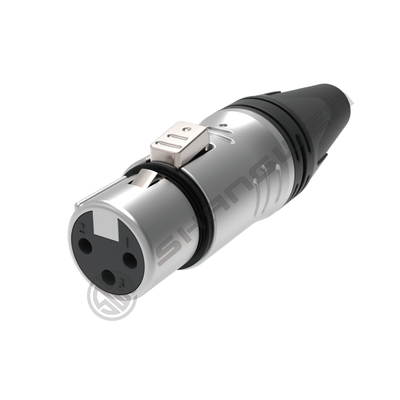 Pequeno conector de alimentação XLR Conector de conector masculino de 3 pines à prova d'água para o exterior