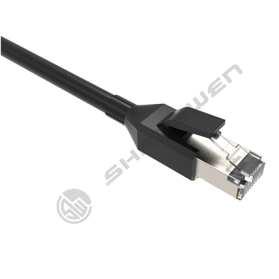 Cabo de remendo de rede RJ45 Cat7 blindado de 10 Gbps, cabo RJ45 Cat7 personalizado de 4 pares CE UL 100% cobre livre de oxigênio Cat7 26AWG SFTP
