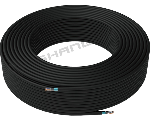 Cabo de rede Ethernet Cat5E 24AWG 26AWG FTP de cobre nu preto Cat5e 305M blindado trançado 24AWG 305M FTP Networking Cable