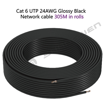 Cat6 24AWG UTP Cable Patch Cord Copper Cross PVC Jacket 4pair CE UL Multiple Copper Twist 100% Oxygen-free Copper Cat6