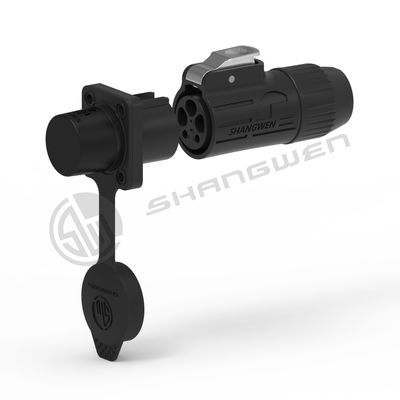 Outdoor Use White 3-Core Male Powercon Ip65 Waterproof Lighting Connector Female Male Socket 3-Pin Trailer Plug Three-Pole