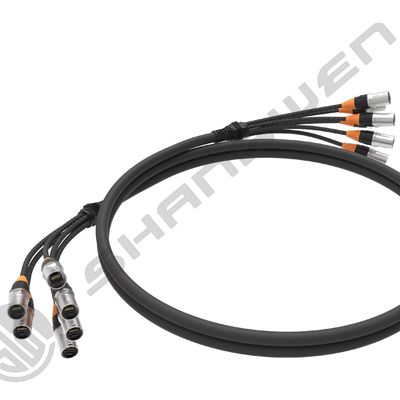 6 Channel 6 Port Hybrid Snake CAT6 SFUTP Solid Network Data LED Screened Cable for Communication Multi-Channel Ethercon Cable