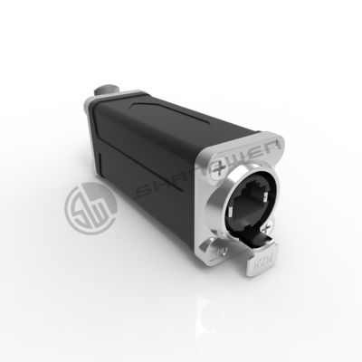 Indoor Female Power Signal Connector Accessories Rj45 Plug Adapter