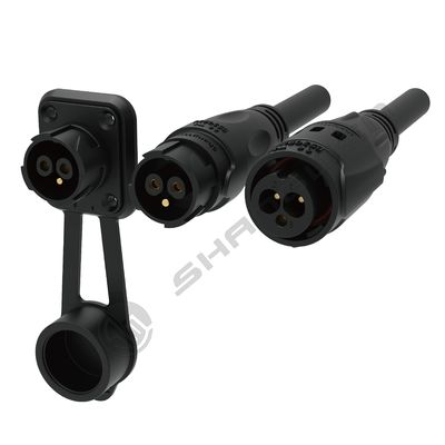 M19 Series  3*2.5mm²  CCC VDE CE Power Cable Push-pull Self-locking Black  3 Pin Female Male Plug Power Input Connector