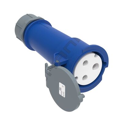 Conector industrial de 3 pinos 32A 220V-250V 50/60Hz 3P 6h 2P+E IP44 CEE/IEC IP44 Conector industrial feminino à prova d'água para aviação