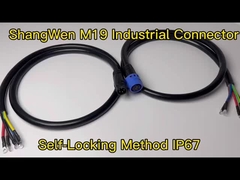 M19 Conector Fêmea IP67 Conector Industrial à prova d'água de 6 pinos