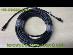 Cabos de Ethernet de PVC redondos Cat6a UTP 24AWG 4 pares
