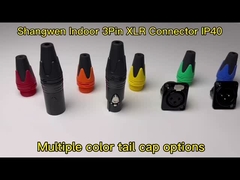 Conector de tomada à prova d'água de potência de áudio XLR 3 pin Microfone IP65