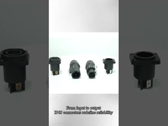 Conector Powercon externo resistente à água Conector de tomada masculina feminina