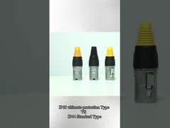 IP65 impermeável Rj45 Conector masculino e feminino Botão de metal Modelo de atualização