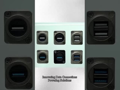 Conector de montagem de painel USB Ip65 impermeável 9 pin Conector USB para conversão de formato