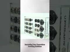 Ip65 Conector de montagem de painel à prova d'água 4 pin Conector de áudio e vídeo para cabo de dados