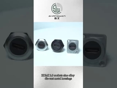 Conector de dados de áudio à prova de poeira redondo de liga de zinco para acessórios eletrônicos industriais e HDMI