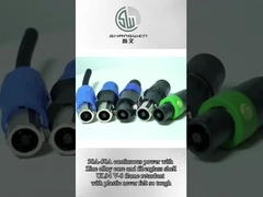 Conector de cabo de 4 pólos em forma de D, de 4 pines, de sexo feminino para masculino, para ligação de alto-falantes