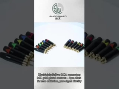 Plug Industrial RCA Audio Connector 2 Contato RCA macho Jack Lótus