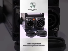 Pacote de acessórios em forma de conector feminino IP67 para aplicações industriais